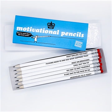 Modern Toss Rude Motivational Pencils Gift Box
