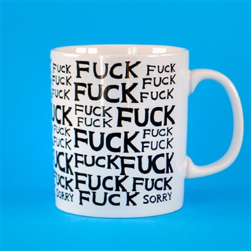 David Shrigley Fuck Fuck Sorry Mug