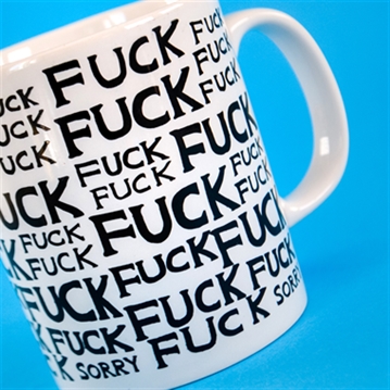 David Shrigley Fuck Fuck Sorry Mug
