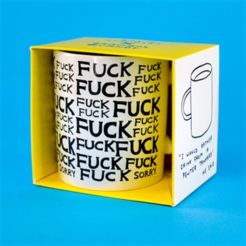 David Shrigley Fuck Fuck Sorry Mug
