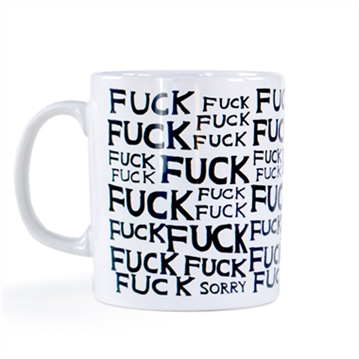 David Shrigley Fuck Fuck Sorry Mug