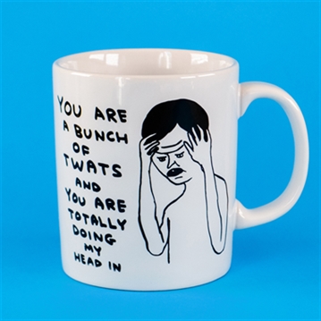David Shrigley "Bunch of Twats" Mug