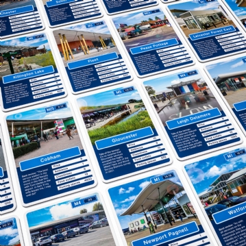 Motorway Service Stations Card Game 