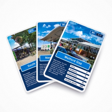 Motorway Service Stations Card Game 