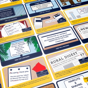 Grammar Police Card Game