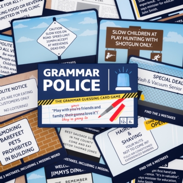 Grammar Police Card Game