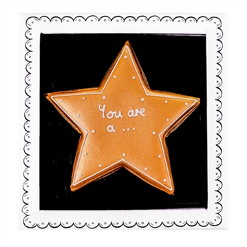 Biscuiteers "You're a Star!" Hand-Iced Letterbox Biscuit