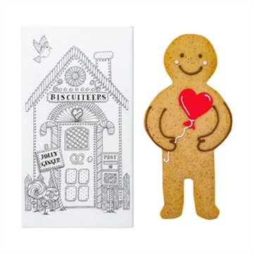 Biscuiteers "Ginger in Love" Hand-Iced Letterbox Biscuits