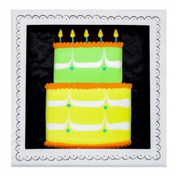 Biscuiteers Birthday Cake Hand-Iced Letterbox Biscuit