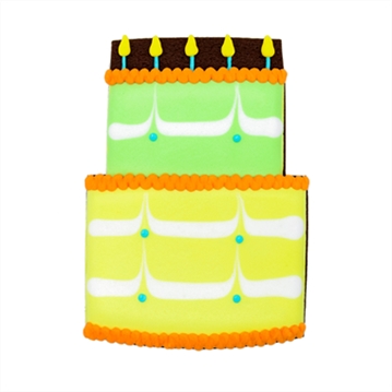 Biscuiteers Birthday Cake Hand-Iced Letterbox Biscuit