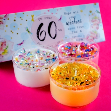 Age 60 Luxury Scented Tealight Candles Gift Set 