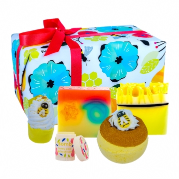 Bee-autiful Wrapped Soap & Bath Gift Pack