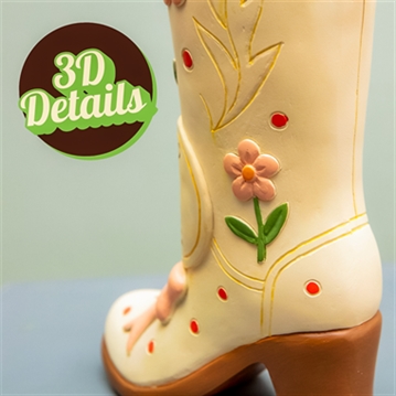 These Boots are Made for Dancing Cowgirl Boot Vase