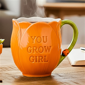 "You Grow Girl" Tulip Mug