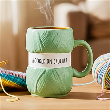 "Hooked on Crochet" Mug