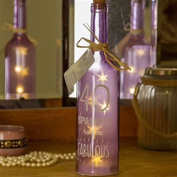 40th Birthday Starlight Bottle