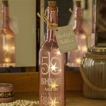 50th Birthday Starlight Bottle