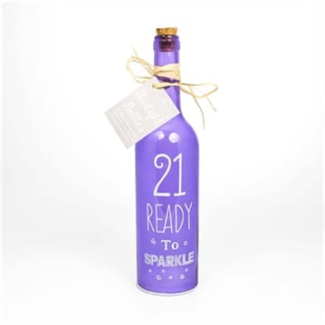 21st birthday starlight bottle lamp