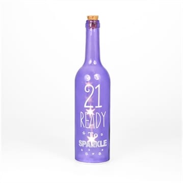 21st birthday starlight bottle lamp