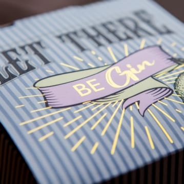 Prohibition Style 50th Birthday Gin Glass