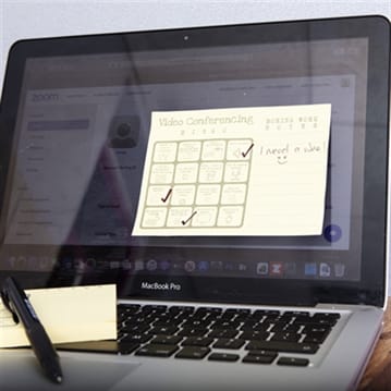 Virtual Meeting Bingo Memo Pad