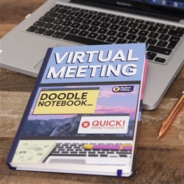 Virtual Meeting Doodle Notebook