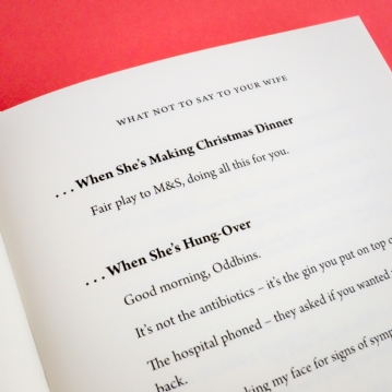 What NOT to Say to Your Wife Book
