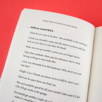 What NOT to Say to Your Wife Book