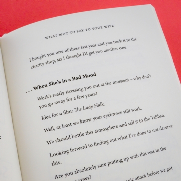 What NOT to Say to Your Wife Book