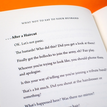 What Not To Say To Your Husband Book