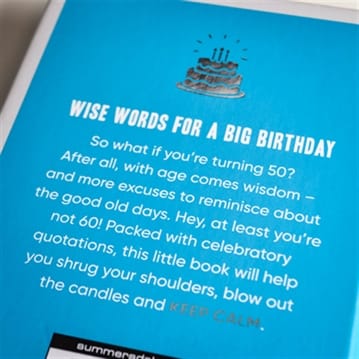 Keep Calm You're Only 50 Book