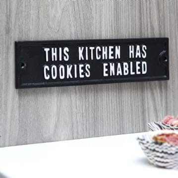 Kitchen Cookies Retro Wall Plaque