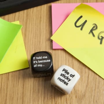 Office Excuses Decision Dice