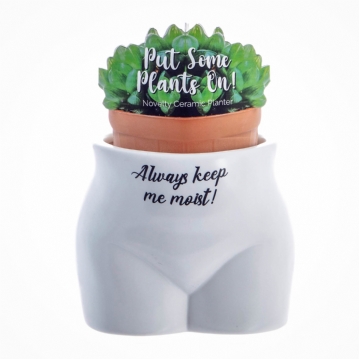 Always Keep Me Moist Female Body Plant Pot