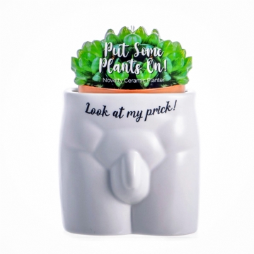 Look At My Prick Male Anatomy Plant Pot