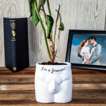 I'm A Grower Male Anatomy Plant Pot