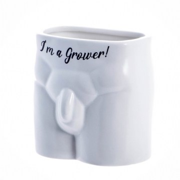 I'm A Grower Male Anatomy Plant Pot