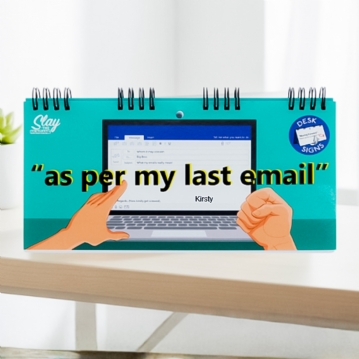 As Per My Last Email Novelty Flip Book