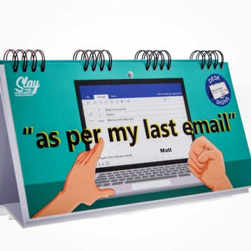 As Per My Last Email Novelty Flip Book