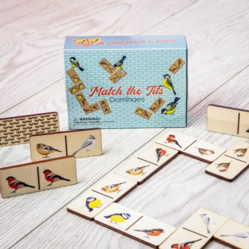 Match the Tits Wooden Dominoes Set