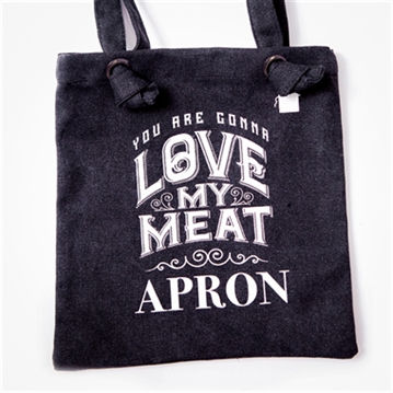 Man's Love My Meat Canvas Apron