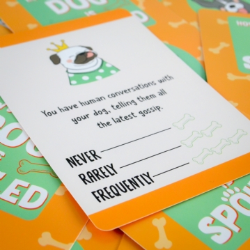 Is Your Dog Spoiled Card Game