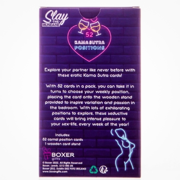 52 Kama Sutra Position Neon Cards