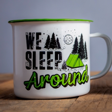 "We Sleep Around" Camping Mug