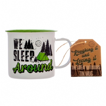 "We Sleep Around" Camping Mug