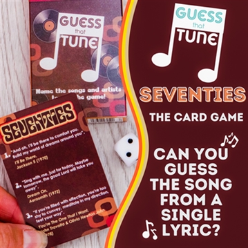 Seventies Guess That Tune Card Game