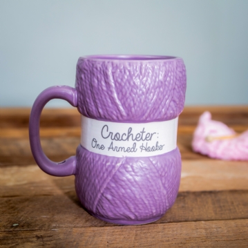 One Armed Hooker - Crochet Mug