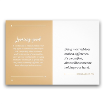 Book of Wedding Tips for Grooms