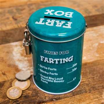 Fines Tin - Farting Money Box
