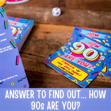 How 90's Are You? Trivia Card Game